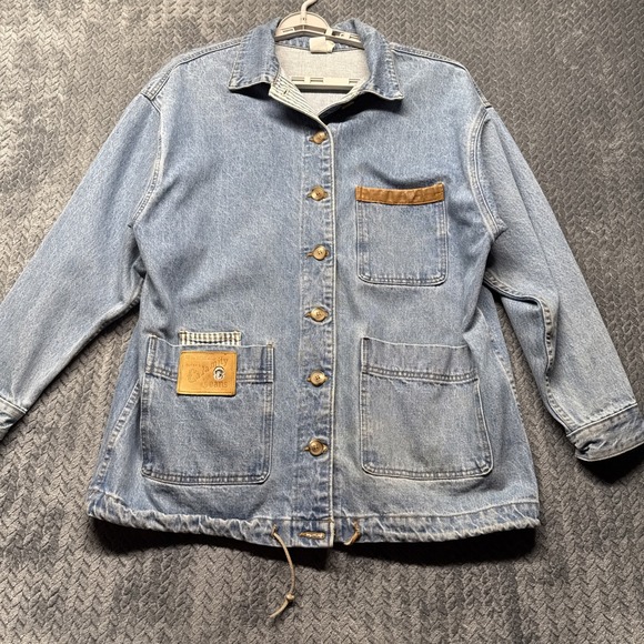 Calamity Jeans Jackets & Blazers - VTG Denim Chore Coat XL Heavy Duty Work Jacket Bucky Calamity Jeans USA Deadwood